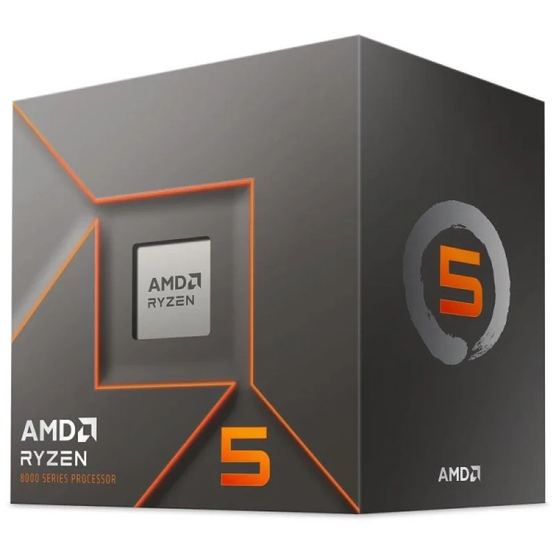 AMD Ryzen 5 8400F AM5 Desktop Processor – 6 Cores, 12 Threads, 4.2 GHz Base / 4.7 GHz Boost, 16 MB L3 + 6 MB L2 Cache, DDR5-5200 Support, 20 PCIe Lanes, 65 W TDP, Includes Wraith Stealth Cooler - Featured Image