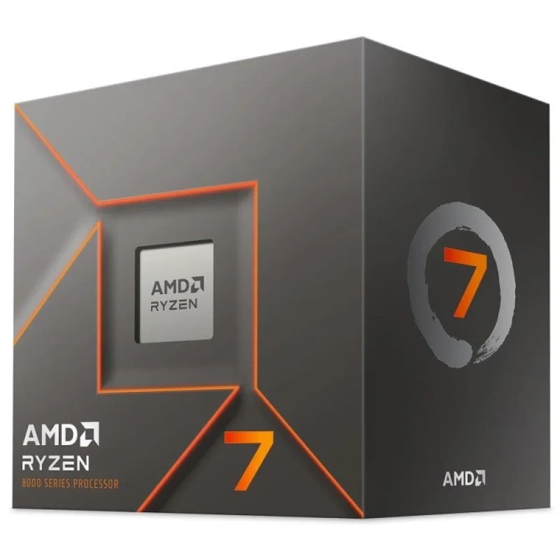 AMD Ryzen 7 8700F AM5 Desktop Processor – 8 Cores, 16 Threads, 4.1 GHz Base / Up to 5.0 GHz Boost, Zen 4 Architecture, 24 MB Cache, 65 W TDP, DDR5-5200 Support, PCIe 4.0, AM5 Socket (Boxed with Wraith Stealth Cooler) - Featured Image