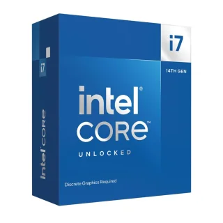 Intel Core i7-14700KF 14th Gen Desktop Processor – 20 Cores (8 Performance + 12 Efficient), 28 Threads, 3.4 GHz Base / Up to 5.6 GHz Turbo, 33 MB Intel Smart Cache, LGA1700 Socket, DDR4/DDR5 Support, PCIe 5.0/4.0, Unlocked Performance, No Integrated Graphics, Retail Box