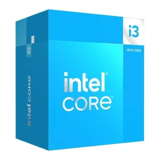 Intel Core i3-14100F 14th Gen Desktop Processor – Raptor Lake 4 Cores, 8 Threads, 3.5 GHz Base / Up to 4.7 GHz Turbo, 12 MB Intel Smart Cache, LGA1700 Socket, DDR4/DDR5 Support, 58 W TDP, No Integrated Graphics, Retail Box