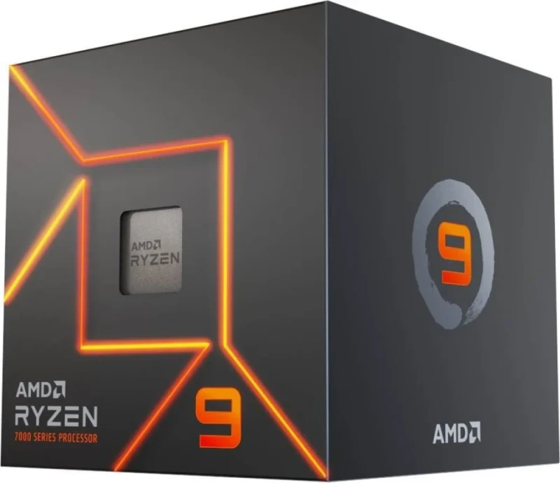 AMD Ryzen 9 7900 Desktop Processor – 12-Core / 24-Thread AM5 CPU, 3.7 GHz Base & Up to 5.4 GHz Boost, 64 MB L3 Cache, AMD Radeon Graphics, PCIe 5.0 & DDR5 Support, 65 W TDP, Unlocked Performance, Boxed with Cooler (100-100000590BOX) - Featured Image