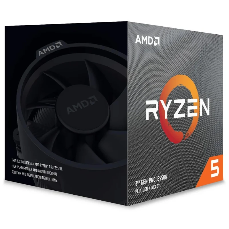 AMD Ryzen 5 3600XT 3rd Gen Desktop Processor – 6 Cores, 12 Threads, 3.8 GHz Base / Up to 4.5 GHz Boost, 32 MB L3 Cache, AM4 Socket, Zen 2 Architecture, 95 W TDP, Wraith Spire Cooler Included, Unlocked Performance CPU - Featured Image