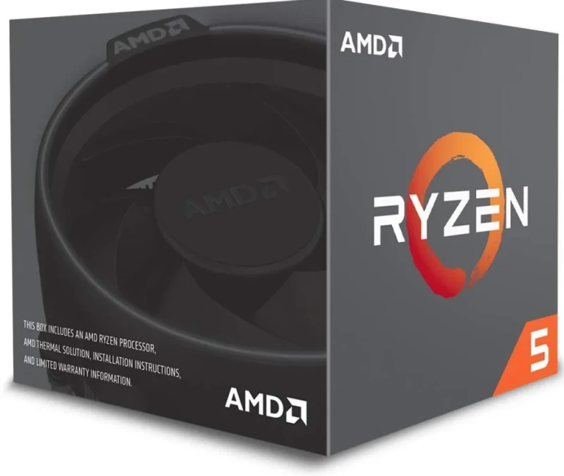 AMD Ryzen 5 1600 Desktop Processor 6 Cores / 12 Threads 3.2 GHz Base up to 3.6 GHz Boost (12 nm “AF” Zen+ or equivalent), 16 MB Cache, AM4 Socket, DDR4 Support, Boxed CPU with Wraith Stealth/Wraith Spire Cooler – Mid-Range Performance Desktop CPU - Featured Image