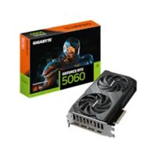 Gigabyte WINDFORCE OC GeForce RTX 5060 8GB Black – NVIDIA Next-Gen GPU, 8GB GDDR6, Boost Clock up to 2550 MHz, Dual-Fan WINDFORCE Cooling, Factory Overclock, Ray Tracing & DLSS, PCIe 4.0, HDMI/DP Outputs, 199 mm