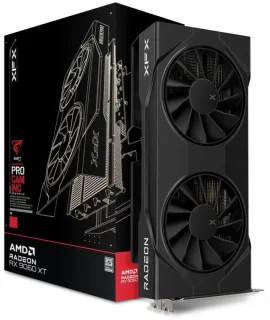 XFX Swift OC Radeon RX 9060 XT 16GB Black – AMD RDNA GPU, 16GB GDDR6, Boost Clock up to 2650 MHz, Triple-Fan Swift Cooling, Factory Overclock, PCIe 4.0, HDMI/DP Outputs, High-Performance Gaming, 270 mm