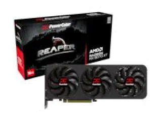 PowerColor Reaper Radeon RX 9070 XT 16GB Black/Red – AMD RDNA GPU, 16GB GDDR6, Boost Clock up to 2850 MHz, Triple-Fan Reaper Cooling, Factory Overclock, PCIe 4.0, HDMI/DP Outputs, High-Performance Gaming, 289 mm