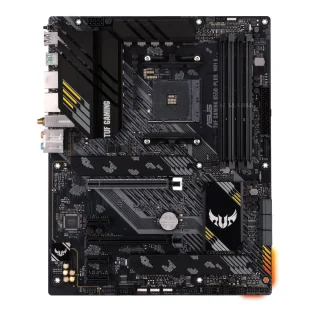 ASUS TUF GAMING B550-PLUS WIFI II AMD AM4 ATX Motherboard – AMD B550 Chipset, DDR4 up to 4866 MT/s, 4x DIMM, PCIe 4.0 x16 & PCIe 3.0, Dual M.2 NVMe, 6x SATA 6Gb/s, Wi-Fi 6 (802.11ax), 2.5 Gb Ethernet, HDMI & DisplayPort, USB 3.2 Gen 2 Type-A/C, Thunderbolt 3 Header, Aura Sync RGB – Gaming PC Mainboard