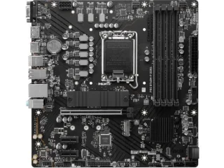 MSI PRO B760M-P DDR4 Micro-ATX Motherboard – Intel B760 Chipset LGA1700 for 12th/13th/14th Gen Core, Dual-Channel DDR4-4800+ (OC), 4 DIMMs up to 128GB, PCIe 4.0 x16 & x1, 2x M.2 NVMe, Realtek Gigabit LAN, HDMI/DisplayPort/VGA Outputs, USB 3.2 Gen2 Type-C & USB 3.2 Gen1