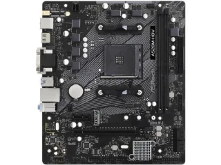 ASRock A520M-HDV AM4 Micro-ATX Motherboard – AMD A520 Chipset, Supports Ryzen 5000/4000/3000 Series CPUs, DDR4 4733+ (OC), 2x DIMM, PCIe 3.0 x16 & x1, Ultra M.2 & SATA III, HDMI/DVI-D/D-Sub Video, Realtek Gigabit LAN, 7.1 HD Audio, USB 3.2 Gen1 & USB 2.0