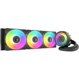 ARCTIC Liquid Freezer III Pro A-RGB 360 mm AIO CPU Liquid Cooler – Triple P12 Pro A-RGB 120 mm PWM Fans (Up to 77 CFM & High Static Pressure), 360 mm Aluminium Radiator, 800–2800 rpm Pump, MX-6 Thermal Paste, A-RGB Lighting, Intel LGA1851/1700 & AMD AM5/AM4 Compatible High-Performance All-in-One Cooler
