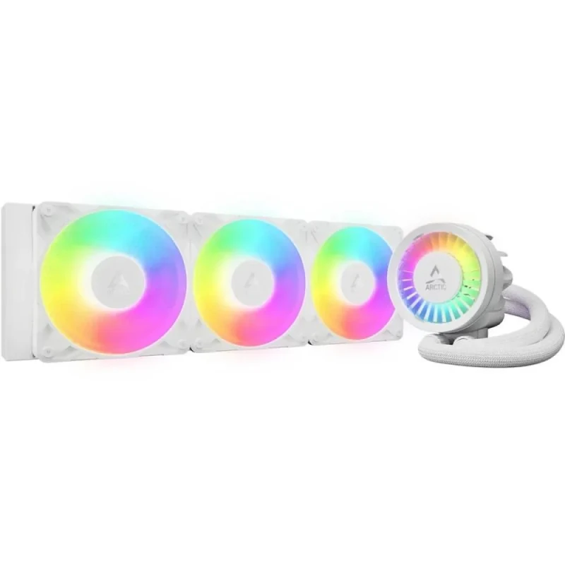 ARCTIC Liquid Freezer III Pro A-RGB 360 mm AIO CPU Liquid Cooler – Triple P12 Pro A-RGB 120 mm PWM Fans (Up to 77 CFM), Aluminium 360 mm Radiator with VRM Fan, PWM Pump (800–2800 rpm), MX-6 Thermal Paste, A-RGB Lighting, Intel LGA1851/1700 & AMD AM5/AM4 Compatible High-Performance All-in-One Cooling - Featured Image