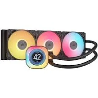 Corsair iCUE LINK TITAN 360 RX LCD 360 mm AIO Liquid CPU Cooler – Triple iCUE LINK RX120 RGB Fans, 2.1″ IPS LCD Display, FlowDrive Pump, Copper Cold Plate & Aluminum Radiator, Up to 2100 RPM, RGB Lighting via iCUE, Intel LGA1851/1700 & AMD AM5/AM4 Support, CapSwap Modular Design