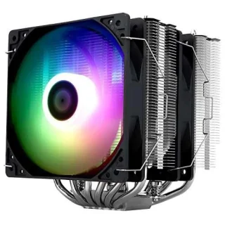 Thermalright Peerless Assassin 120 SE ARGB Dual-Tower CPU Air Cooler – Dual 120 mm PWM Fans with ARGB Lighting (up to ~1550 RPM, 66.17 CFM, Fluid Dynamic Bearing), Six 6 mm Heatpipes, Pure Copper Nickel-Plated Base, 155 mm Height, Intel LGA115x/1200/1700/1851 & AMD AM4/AM5 Support, Black/ARGB