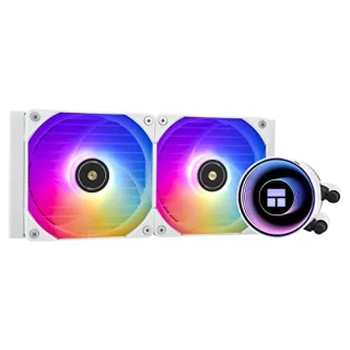 Thermalright Frozen Notte ARGB 240 mm AIO Liquid CPU Cooler – Dual 120 mm ARGB PWM Fans, S-FDB V2 Bearings, 72.37 CFM Airflow, 2.87 mm H₂O Static Pressure, 5300 RPM Pump, Broad Intel & AMD Socket Support (LGA1700/AM5), Black or White Radiator