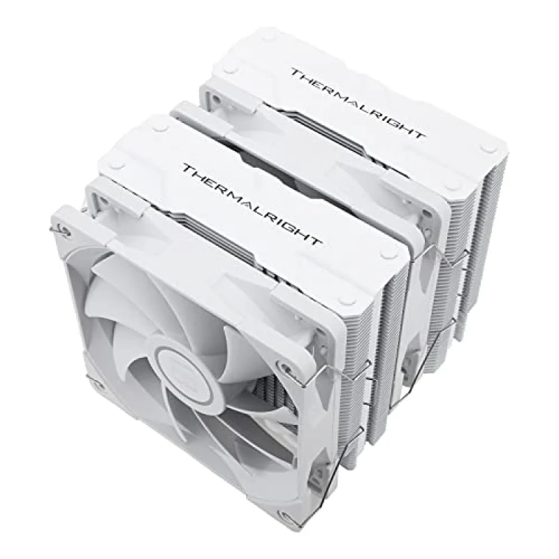 Thermalright Peerless Assassin 120 White Dual-Tower CPU Air Cooler – Dual 120 mm PWM Fans, 6x6 mm Heat Pipes, 66.17 CFM Airflow, 1.53 mm H₂O Static Pressure, S-FDB Bearings, 157 mm Height, Intel LGA1700/1200/115x/2066 & AMD AM5/AM4 Support, High-Performance White Heatsink - Featured Image