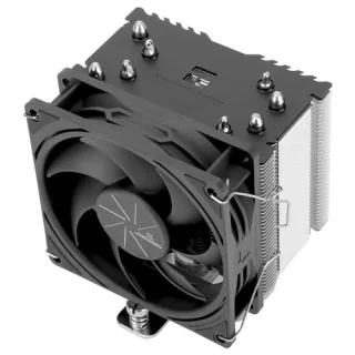 Thermalright Assassin X 120 Refined SE Single-Tower CPU Air Cooler – 120 mm PWM Fan, 4x 6 mm Heat Pipes, S-FDB Bearing, 66.17 CFM Airflow, 25.6 dBA Noise, Aluminum & Copper Heatsink, Universal Intel (LGA115x/1200/1700/1851) & AMD (AM4/AM5) Socket Support, Compact High-Performance Cooling