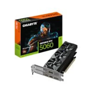 Gigabyte OC Low Profile GeForce RTX 5060 8GB – NVIDIA Next-Gen GPU, 8GB GDDR6, Boost Clock up to 2550 MHz, Low-Profile Dual-Fan Cooling, Factory Overclock, Ray Tracing & DLSS, PCIe 4.0, HDMI/DP Outputs, 182 mm