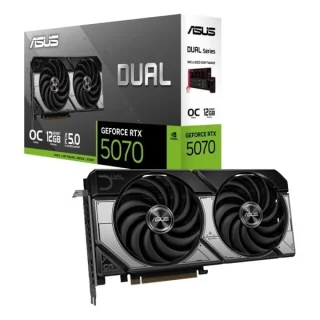 ASUS DUAL OC GeForce RTX 5070 12GB – NVIDIA Next-Gen GPU, 12GB GDDR7, Boost Clock up to 2700 MHz, Dual-Fan DUAL Cooling, Factory Overclock, Advanced Ray Tracing & AI Features, PCIe 5.0, HDMI/DP Outputs, 249 mm Card