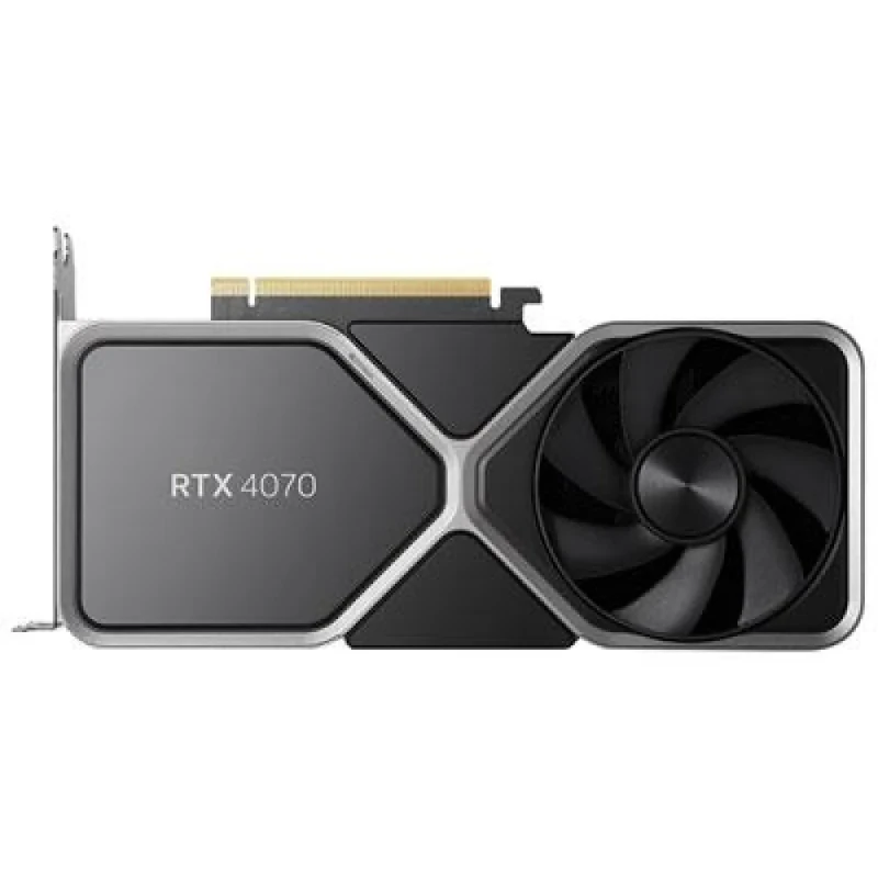 NVIDIA Founders Edition GeForce RTX 4070 12GB – NVIDIA Ada Lovelace GPU, 12GB GDDR6X, Boost Clock up to 2475 MHz, Dual-Axial Flow-Through Cooling, DLSS 3 & Ray Tracing, PCIe 4.0, HDMI 2.1/DP, 244 mm Card - Featured Image
