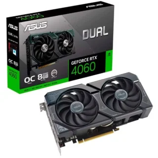 ASUS DUAL OC V2 GeForce RTX 4060 8GB – NVIDIA Ada Lovelace GPU, 8GB GDDR6, 128-bit, Boost Clock up to 2535 MHz, Dual-Fan DUAL Cooling, DLSS 3 & Ray Tracing, PCIe 4.0, HDMI 2.1/DP, 202 mm Card
