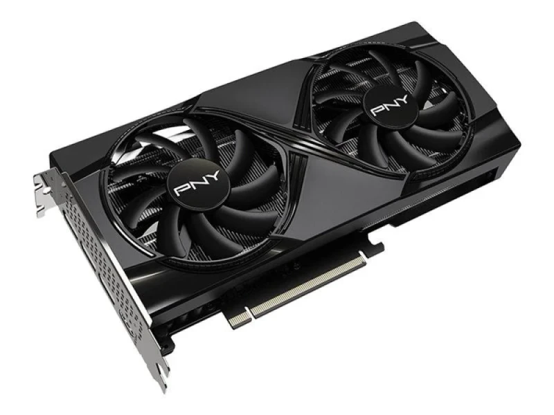 PNY Dual Fan OC GeForce RTX 5060 Ti 8GB – NVIDIA Next-Gen GPU, 8GB GDDR6, Boost Clock up to 2600 MHz, Compact Dual-Fan Cooling, Factory Overclock, Ray Tracing & DLSS, PCIe 4.0, HDMI/DP Outputs, 245 mm - Featured Image