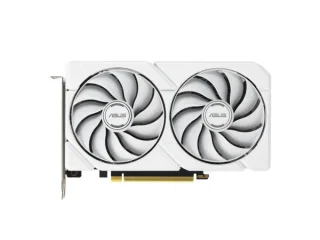 ASUS DUAL Radeon RX 9060 XT 16GB White – AMD RDNA GPU, 16GB GDDR6, Boost Clock up to 2600 MHz, Compact Dual-Fan Cooling, High-Performance Gaming Graphics Card, PCIe Interface, HDMI & DisplayPort Outputs, 202 mm Length