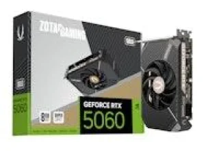 Zotac GAMING SOLO GeForce RTX 5060 8GB – NVIDIA Next-Gen GPU, 8GB GDDR6, Boost Clock up to 2500 MHz, Ultra-Compact Single-Fan Cooling, Ray Tracing & DLSS Support, PCIe 4.0, HDMI/DP Outputs, Mini 164 mm Design