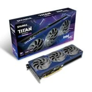 Sparkle TITAN OC Intel Arc B580 12GB – Intel Arc GPU, 12GB GDDR6, Boost Clock up to 2850 MHz, Factory Overclock, Triple-Fan Cooling, Ray Tracing & XeSS Support, PCIe 4.0, HDMI/DP Outputs, 317 mm Length