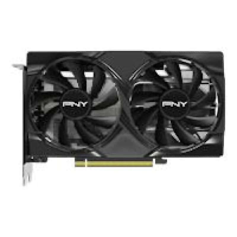 PNY OC GeForce RTX 5060 8GB GDDR7 Dual-Fan PCIe 5.0 GPU 200 mm – 3840 CUDA Cores, 2535 MHz Boost, Blackwell Architecture, 128-bit Bus, 3xDP2.1 + HDMI 2.1, 145 W TDP, Compact 200 mm Length - Featured Image