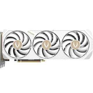 ZOTAC GAMING Solid Core OC GeForce RTX 5070 Ti 16GB GDDR7 PCIe 5.0 Graphics Card 304 mm – NVIDIA Blackwell Architecture, 8960 CUDA Cores, 2482 MHz Boost, 256-bit Bus, IceStorm 3.0 Cooling, 2.5-Slot Triple Fans, 3x DP 2.1b + HDMI 2.1b, White & Gold Accents