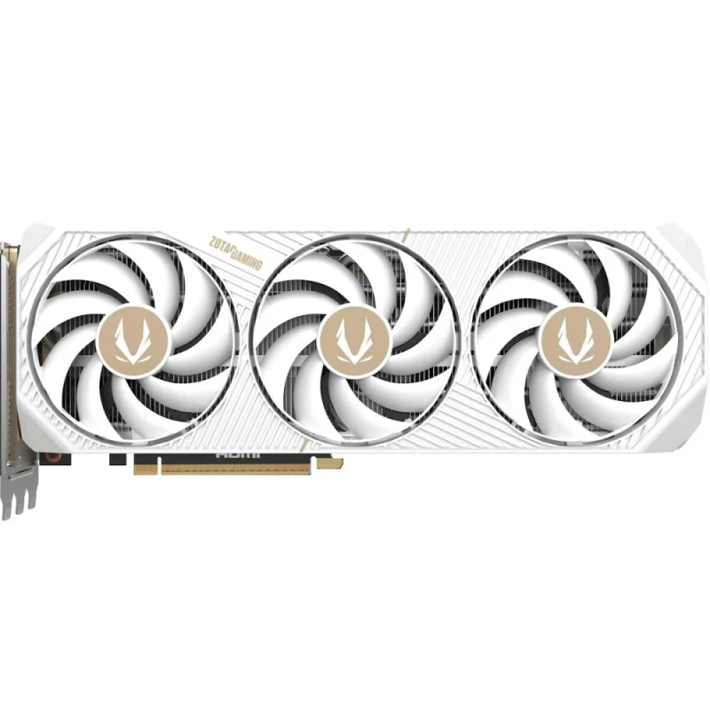ZOTAC GAMING Solid Core OC GeForce RTX 5070 Ti 16GB GDDR7 PCIe 5.0 Graphics Card 304 mm – NVIDIA Blackwell Architecture, 8960 CUDA Cores, 2482 MHz Boost, 256-bit Bus, IceStorm 3.0 Cooling, 2.5-Slot Triple Fans, 3x DP 2.1b + HDMI 2.1b, White & Gold Accents - Featured Image