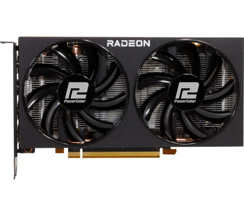 PowerColor Fighter Radeon RX 6600 8GB GDDR6 1080p Gaming Graphics Card – AMD RDNA 2 Architecture, 1792 Stream Processors, 2044 MHz Game / 2491 MHz Boost Clocks, Dual 90 mm Fans, PCIe 4.0, 1x HDMI 2.1 & 3x DisplayPort 1.4, Black 200 mm Dual-Slot GPU - Featured Image