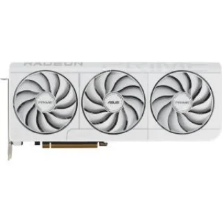 ASUS PRIME OC Radeon RX 9070 XT 16GB White – AMD RDNA 4 GPU, PCIe 5.0, 16GB GDDR6 256-bit, 3030 MHz Boost OC, 3x8-pin, 4 Display Outputs (3xDP 2.1a + HDMI 2.1b), 312x130x50 mm Triple-Fan Cooling