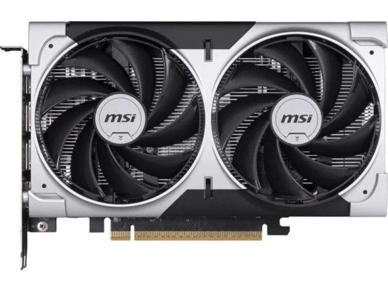 MSI VENTUS 2X OC GeForce RTX 5050 8GB Silver/Black – NVIDIA RTX 5050 GPU, 8GB GDDR6 128-bit, 2602 MHz Boost, PCIe 5.0 x16 (x8), Dual TORX 5.0 Fans, 3x DisplayPort 2.1b + HDMI 2.1b, 197x120x41 mm Compact GPU - Featured Image