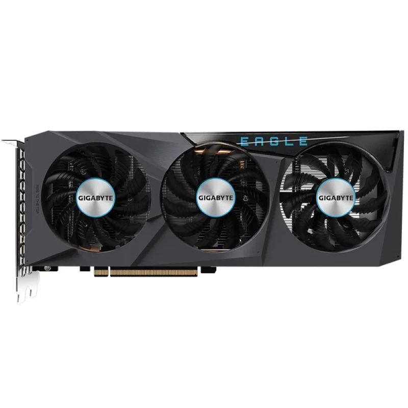 GIGABYTE EAGLE Radeon RX 6600 8GB Black/Silver – AMD RX 6600 RDNA 2 GPU, 8GB GDDR6 128-bit 14 Gbps, PCIe 4.0 x8, WINDFORCE 3X Cooling with Triple Fans, 2x HDMI 2.1 + 2x DisplayPort 1.4a, 282 mm Full-Size Gaming Graphics Card - Featured Image