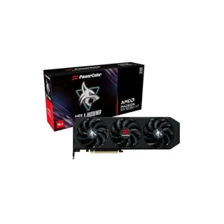 PowerColor Hellhound OC Radeon RX 9060 XT 16GB GDDR6 PCIe 5.0 Graphics Card – AMD RDNA 4 GPU, 2048 Stream Processors, Up to ~3310 MHz Boost, Triple-Fan Cooling, 310 mm Black Gaming GPU with 2x DisplayPort 2.1a & HDMI 2.1b Outputs