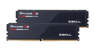 G.Skill Ripjaws S5 32 GB (2x16 GB) DDR5-6000 CL36 Desktop Memory Kit – Dual-Channel 288-Pin RAM, Intel XMP 3.0, 1.35 V, Low-Profile Aluminum Heatspreaders, High-Performance DDR5 DRAM