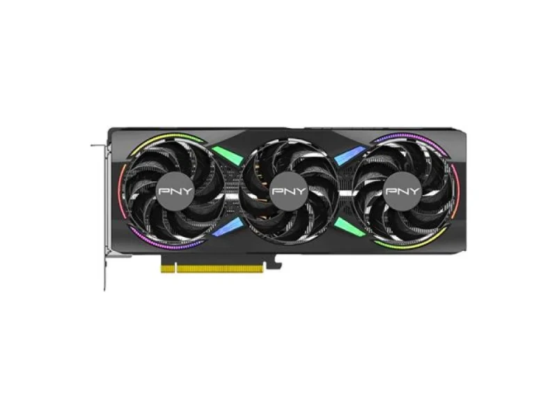 PNY ARGB EPIC-X RGB OC NVIDIA GeForce RTX 5070 Ti 16GB GDDR7 Triple-Fan PCIe 5.0 Graphics Card, 8960 CUDA Cores, 256-bit Memory Bus, 2.3 GHz Boost, Triple Slot Cooler, HDMI 2.1 & 3x DisplayPort 2.1, Black with RGB Lighting - Featured Image