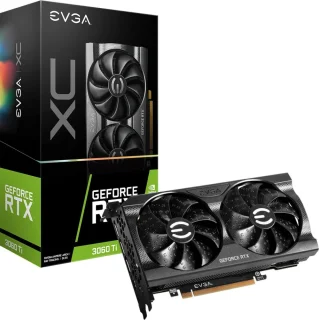EVGA GeForce RTX 3060 Ti XC GAMING 8GB – NVIDIA Ampere GPU, 4864 CUDA Cores, 8 GB GDDR6, Dual-Fan PCIe 4.0 Graphics Card with iCX3 Cooling & Metal Backplate, HDMI 2.1 + 3x DisplayPort, 202 mm Compact Design for 1080p/1440p Gaming