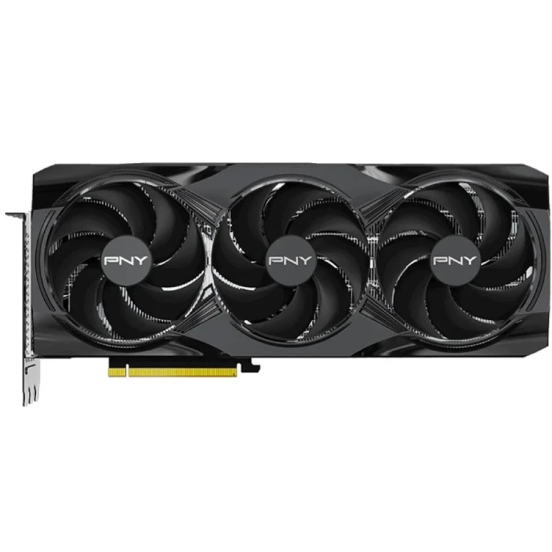 PNY NVIDIA GeForce RTX 5080 16GB OC Triple Fan Graphics Card – NVIDIA Blackwell RTX 5080 GPU, 16 GB GDDR7 256-bit Memory, PCIe 5.0 x16, 10,752 CUDA Cores, 3x DisplayPort 2.1b + HDMI 2.1b, 360 W TDP, Triple-Slot Cooling, 328.7 mm Length, Black OC Edition - Featured Image