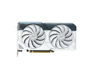 ASUS Dual GeForce RTX 4060 OC White 8GB Graphics Card – NVIDIA Ada Lovelace RTX 4060 GPU, 8 GB GDDR6 128-bit Memory @ 17 Gb/s, 3072 CUDA Cores, PCIe 4.0 x16, Boost up to 2535 MHz OC, Dual Axial-Tech Fans, 2.5-Slot White Cooling, 1x HDMI 2.1a + 3x DisplayPort 1.4a, 227 mm Length