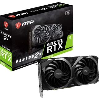 MSI GeForce RTX 3070 VENTUS 2X OC 8GB GDDR6 PCIe 4.0 x16 Graphics Card – NVIDIA Ampere GPU, 5888 CUDA Cores, 256-bit 14 Gbps Memory, TORX Fan 3.0 Dual Fans, 3x DisplayPort 1.4a & HDMI 2.1, 220 W TDP, 232 mm Dual-Slot Black/Silver Gaming GPU