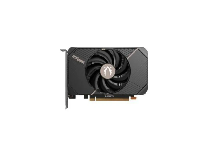 ZOTAC GAMING GeForce RTX 5050 SOLO 8GB GDDR6 PCIe 5.0 Mini Graphics Card – NVIDIA RTX 5050 GPU, 2560 CUDA Cores, 8GB 128-bit 20 Gbps Memory, Compact 164.5 mm Length, Single-Fan Active Cooling, 3x DisplayPort 2.1b + HDMI 2.1b Outputs, 2-Slot ITX-Ready Design, BladeLink Fan & Metal Backplate - Featured Image