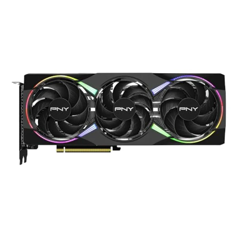 PNY EPIC-X RGB OC NVIDIA GeForce RTX 5060 Ti 8GB GDDR7 PCIe 5.0 Graphics Card – NVIDIA Blackwell Architecture, 4608 CUDA Cores, 128-bit Memory Bus, 28 Gbps GDDR7, Triple-Fan RGB Cooling, Up to 2692 MHz Boost, 3x DisplayPort 2.1b & HDMI 2.1b, Dual-Slot 297 mm Length - Featured Image