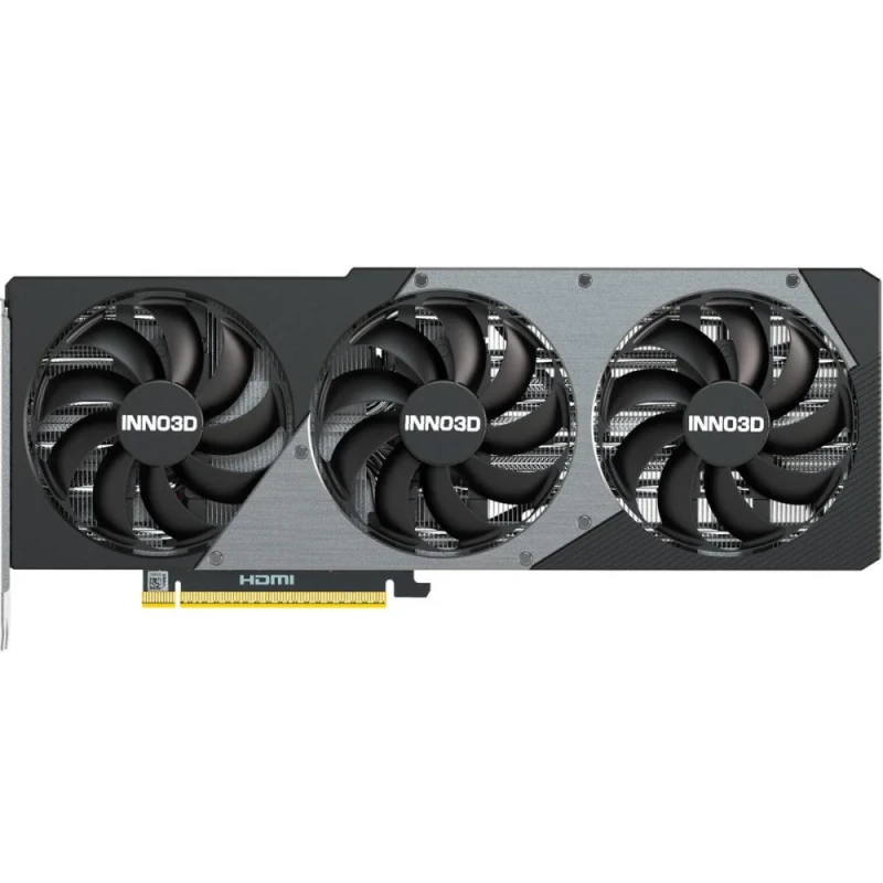 INNO3D X3 OC GeForce RTX 5070 Ti 16GB GDDR7 Graphics Card – NVIDIA Blackwell Black-Series GPU, 8960 CUDA Cores, 2482 MHz Boost, PCIe 5.0 x16, 256-bit 28 Gbps Memory, Triple-Fan Cooling, 300 mm Length, 3x DisplayPort 2.1b & HDMI 2.1b, Silver/Black - Featured Image