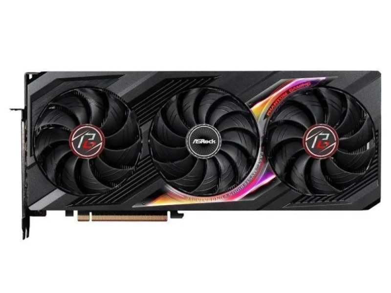 ASRock Radeon RX 7900 XT Phantom Gaming OC 20GB GDDR6 PCIe 4.0 x16 Graphics Card – AMD RDNA 3 GPU, 5376 Stream Processors, 320-bit 20 GB Memory, Boost Up to 2450 MHz, Phantom Gaming 3X Triple Fan Cooling, 1x HDMI 2.1 & 3x DisplayPort 2.1, Black/White, 330 mm Length - Featured Image