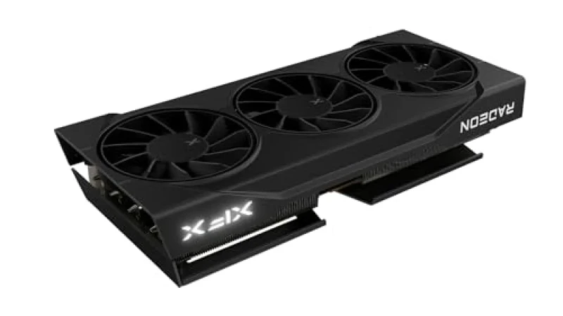 XFX Radeon RX 9060 XT Swift OC 16GB GDDR6 PCIe 5.0 Graphics Card – AMD RDNA 4 GPU, 2048 Stream Processors, 128-bit 16 GB @ 20 Gb/s Memory, Dual-Fan Active Cooling, 2x DisplayPort 2.1 + HDMI 2.1 Outputs, 290 mm Length, Black Gaming Edition - Featured Image