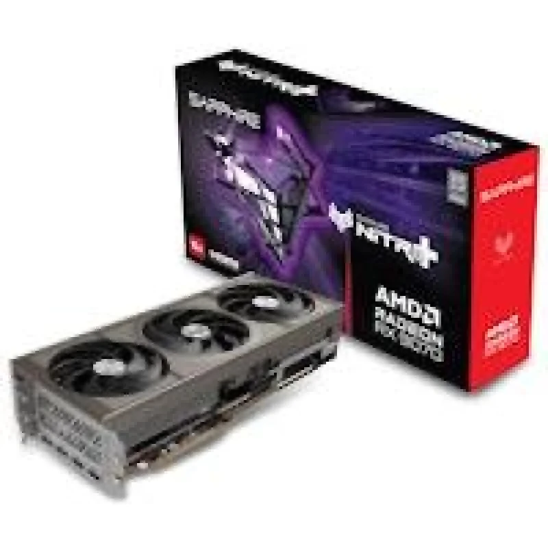 Sapphire NITRO+ Radeon RX 9070 16GB GDDR6 PCIe 5.0 Graphics Card – AMD RDNA 4 GPU, 3584 Stream Processors, Up to 2700 MHz Boost, 256-bit 20 Gbps Memory, 331 mm Tri-Fan Tri-X Cooler, 2x HDMI 2.1 & 2x DisplayPort 2.1, 3.2-Slot, Black/Grey High-Performance GPU - Featured Image