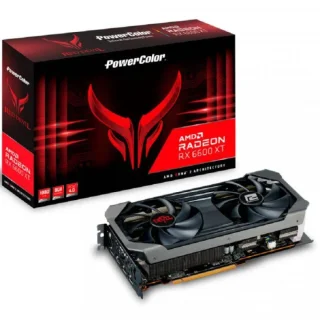 PowerColor Red Devil Radeon RX 6600 XT 8GB – AMD RDNA 2 GPU with 2048 Stream Processors, 8GB GDDR6 128-bit Memory, Boost up to ~2607 MHz, PCIe 4.0, Dual-Fan Cooling, 1x HDMI 2.1 & 3x DisplayPort 1.4, 251 mm Dual-Slot Gaming Graphics Card