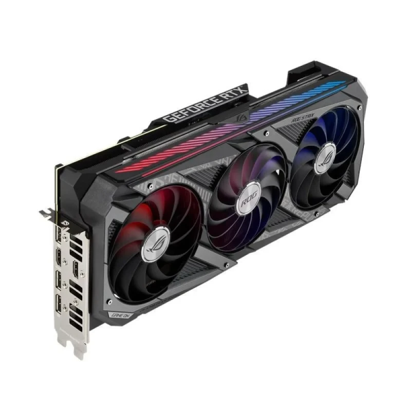 ASUS ROG STRIX GAMING OC GeForce RTX 3070 8GB GDDR6 PCIe 4.0 Graphics Card – 5888 CUDA Cores, Up to ~1935 MHz Boost, 256-Bit Memory, Triple Axial-Tech Fans, 2x HDMI 2.1 & 3x DisplayPort 1.4a, 318 mm Length, Black High-Performance GPU for 1440p/4K Gaming - Featured Image